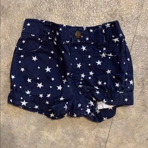 Infant girls stars shorts